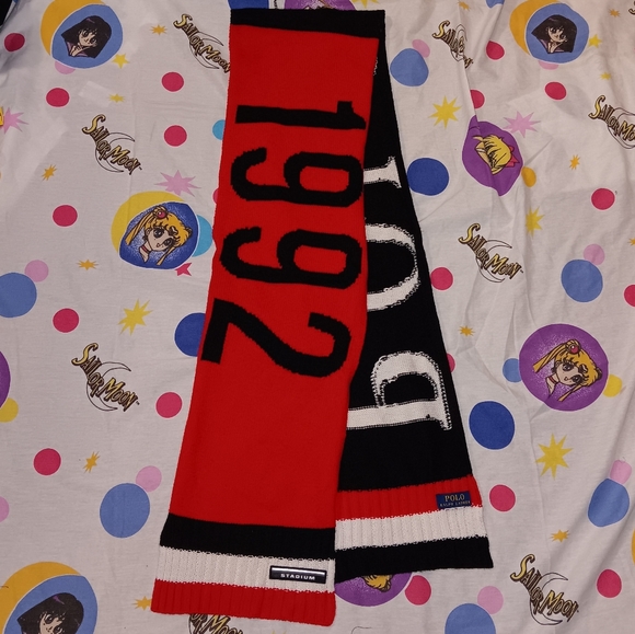 Stadium 1992 Ralph Lauren Polo Long Winter Scarf Snow Beach Ski Skiing
